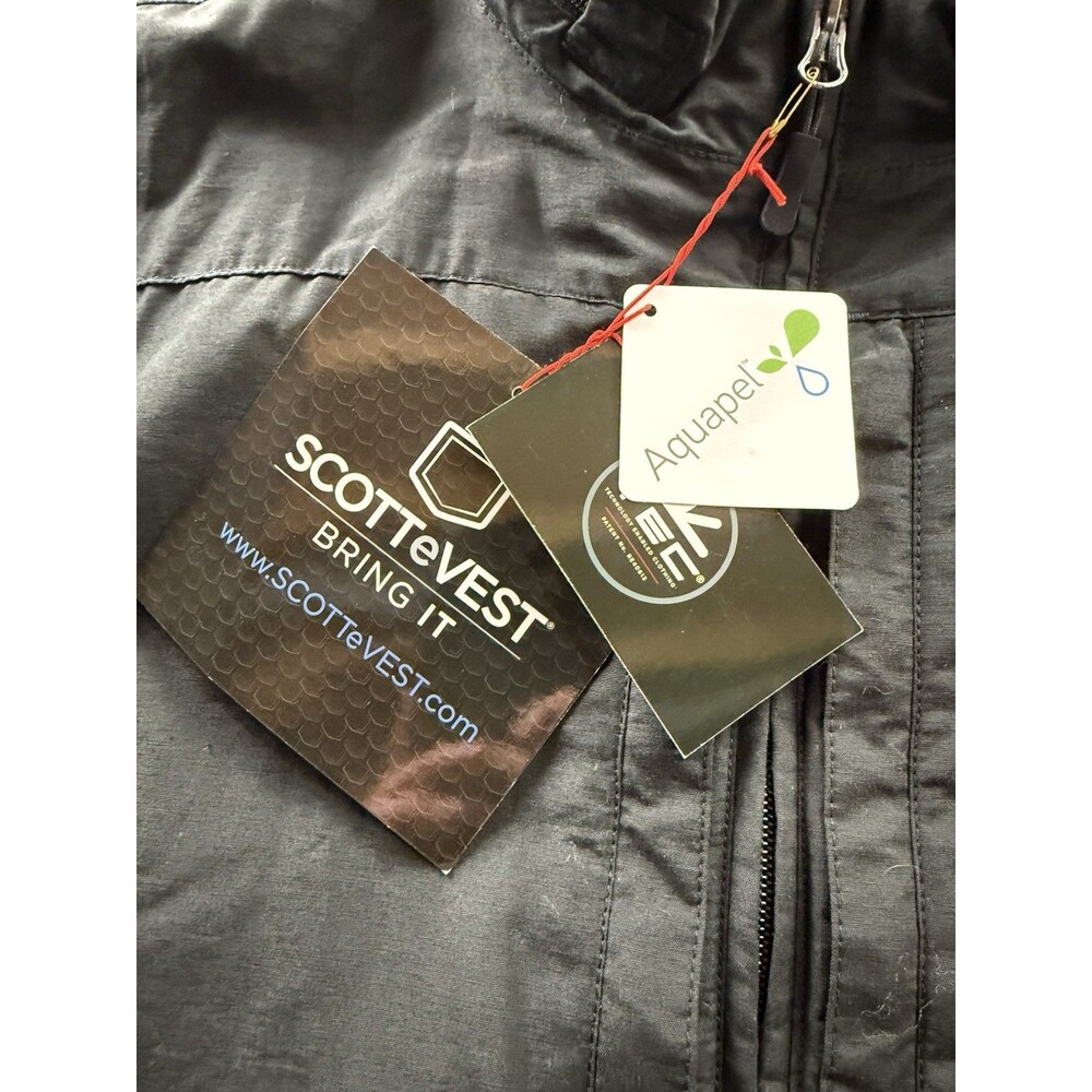 Scottevest Quest Travel Vest Men's 3XL Black Full Zip Utility Pockets Outdoor - Picture 5 of 16